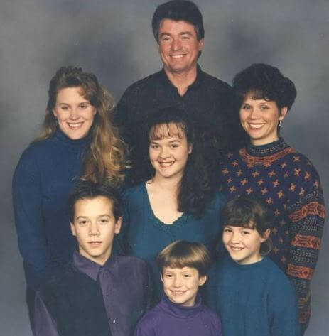 Jim Rapinoe with his family.